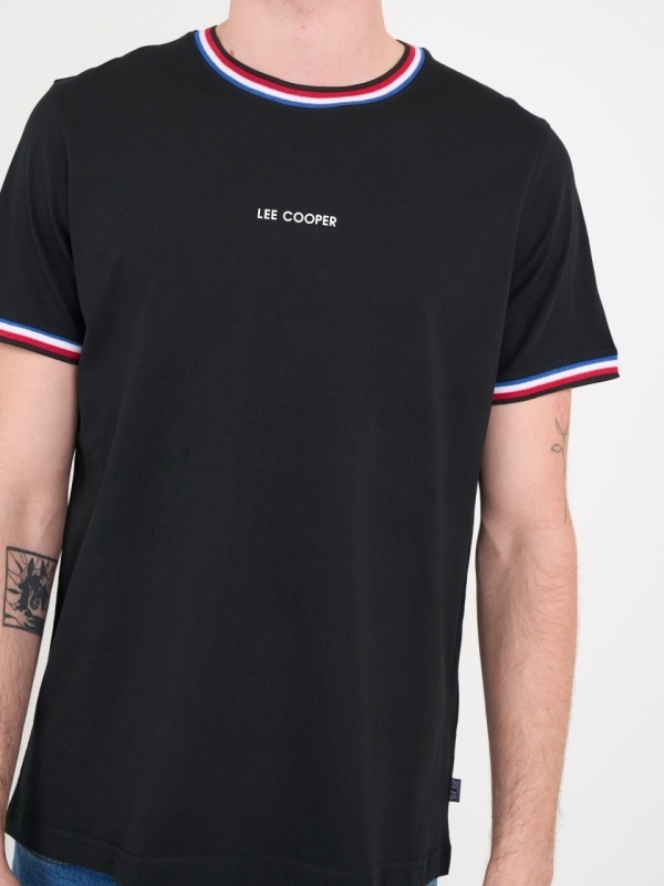 Lee Cooper - Tricou barbat cu maneca scurta si detalii logo - Img 4