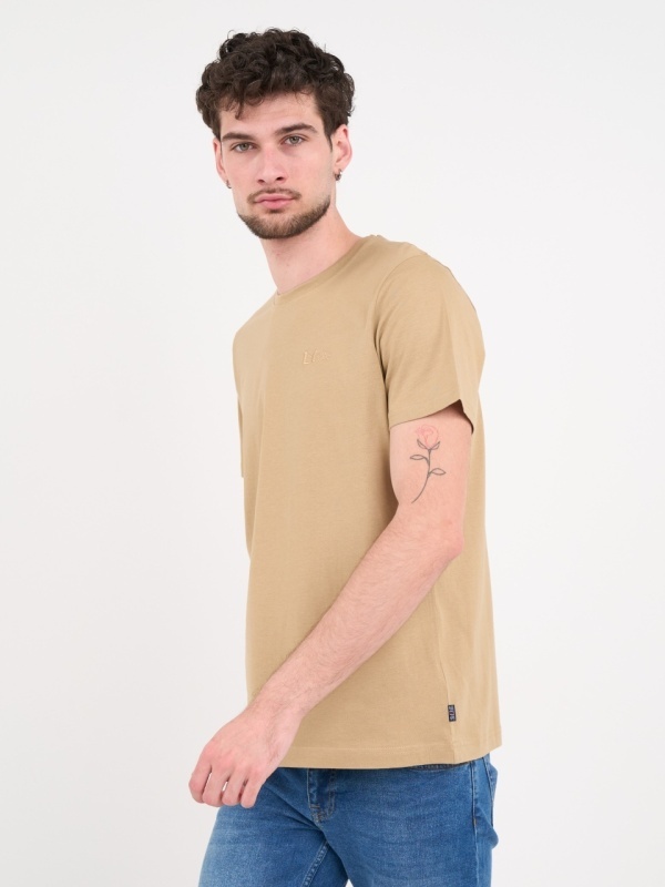 Lee Cooper - Tricou barbat de culoare uniforma cu detalii logo - Img 5