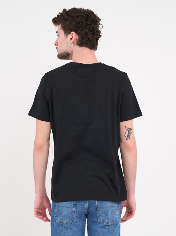 Lee Cooper - Tricou barbat de culoare uniforma cu imprimeu grafic - Img 2