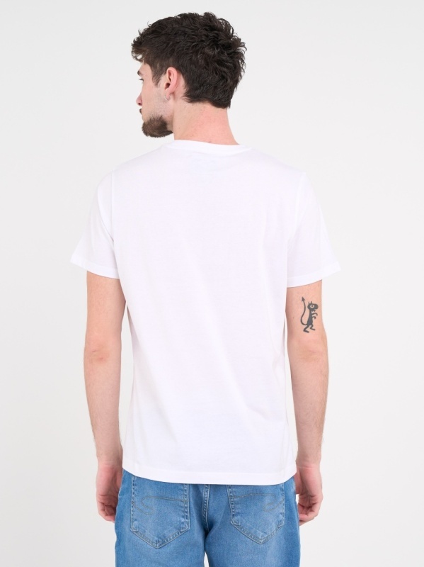 Lee Cooper - Tricou barbat de culoare uniforma cu imprimeu logo - Img 2