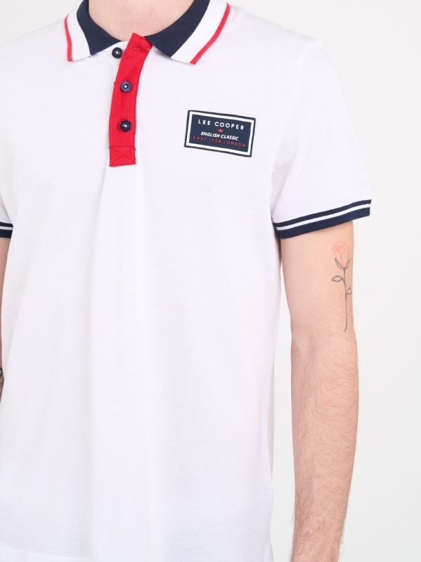 Lee Cooper - Tricou barbat polo cu detalii logo - Img 2