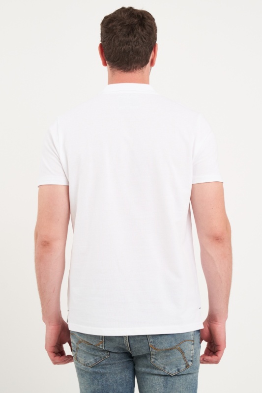 Lee Cooper - Tricou barbat polo de culoare uniforma - Img 3