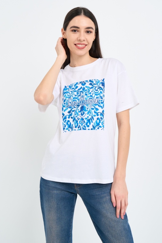 Lee Cooper - Tricou dama cu imprimeu logo - Img 6