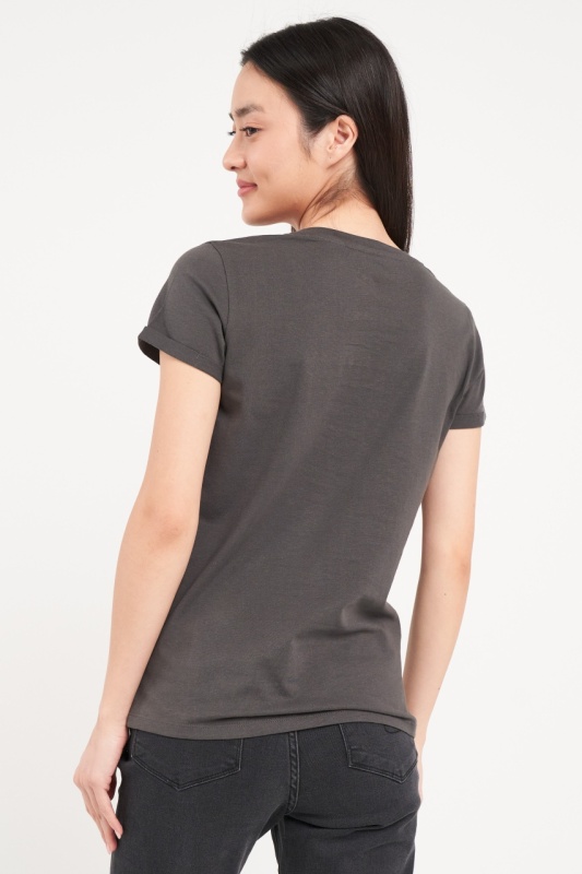 Lee Cooper - Tricou dama cu imprimeu texturat - Img 2
