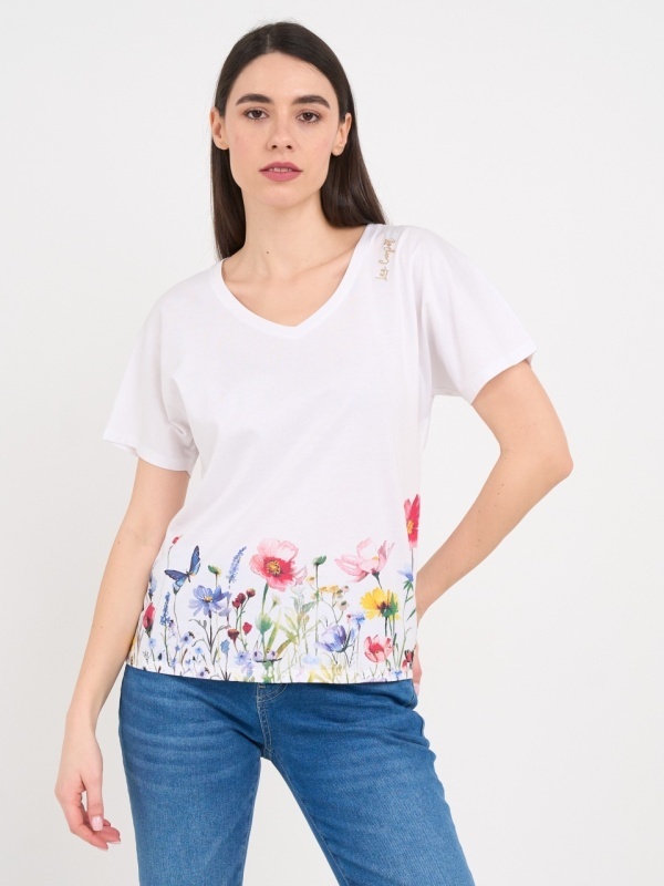 Lee Cooper - Tricou dama cu maneca scurta si detalii grafice - Img 6