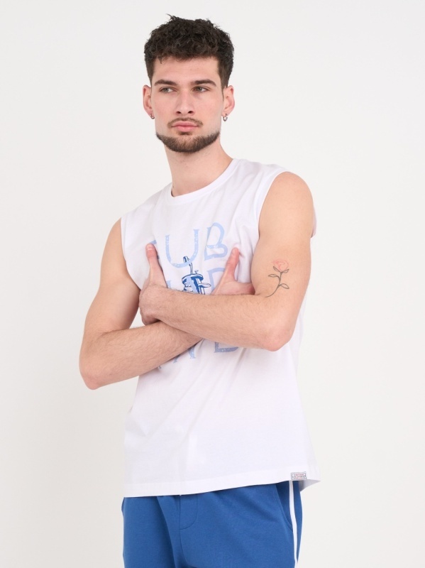 Lee Cooper - Tricou fara maneci cu imprimeu grafic - Img 4