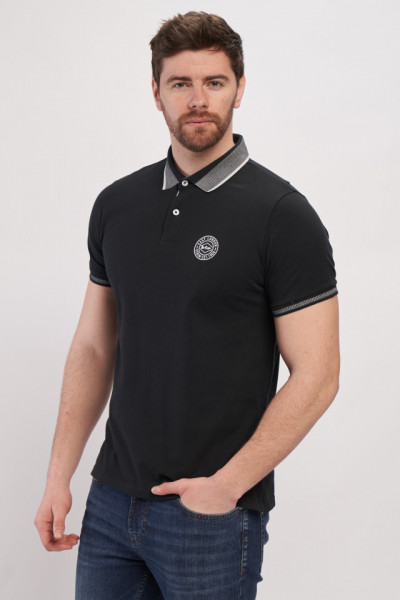 Lee Cooper - Tricou polo barbat cu logo aplicat