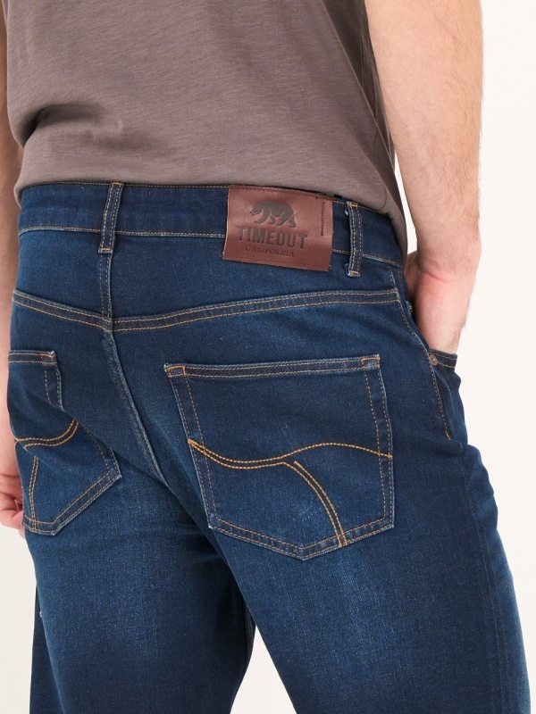 Timeout - Blugi barbat slim cu aspect decolorat - Img 2