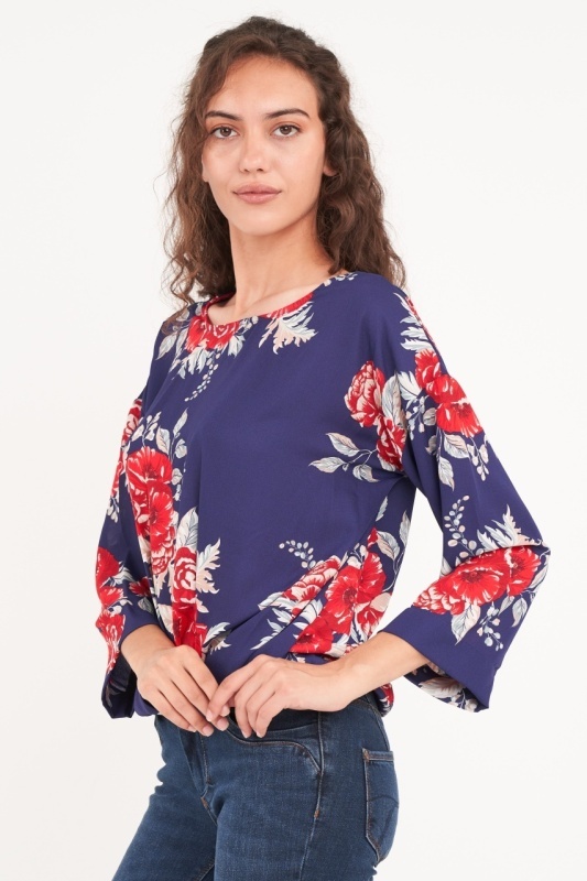 Timeout - Camasa dama maneca scurta cu imprimeu floral - Img 5