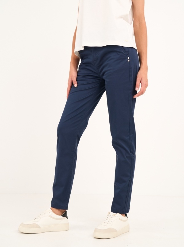 Timeout - Pantaloni lungi dama de culoare uniforma - Img 6
