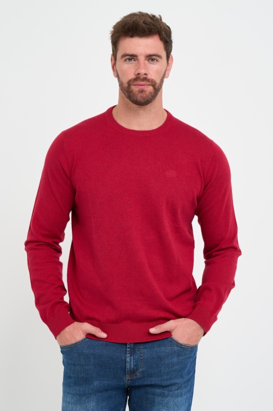 Timeout - Pulover barbat de culoare uniforma cu logo