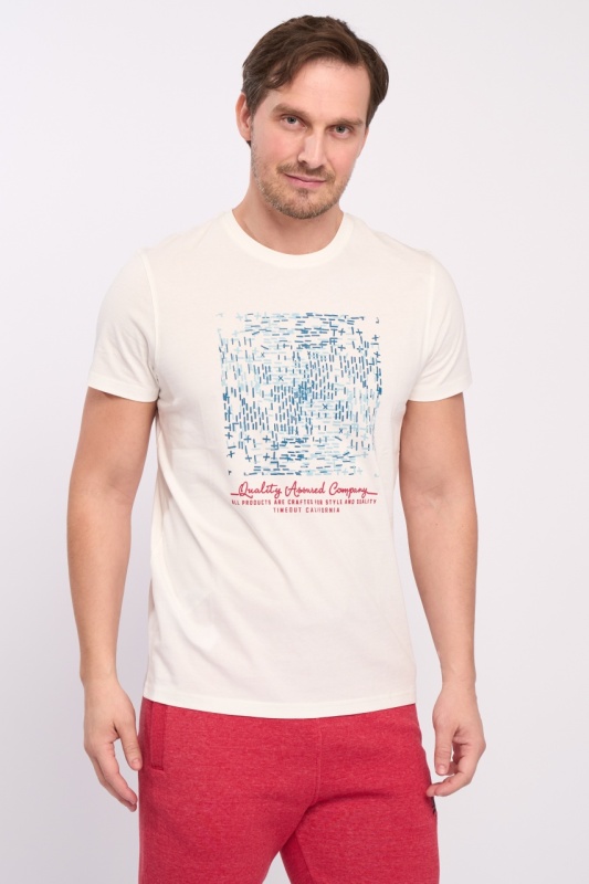 Timeout - Tricou barbat cu maneca scurta si detalii grafice - Img 4
