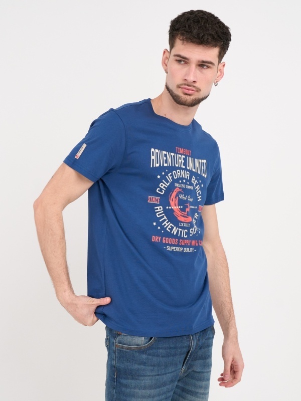 Timeout - Tricou barbat cu maneca scurta si imprimeu grafic - Img 8