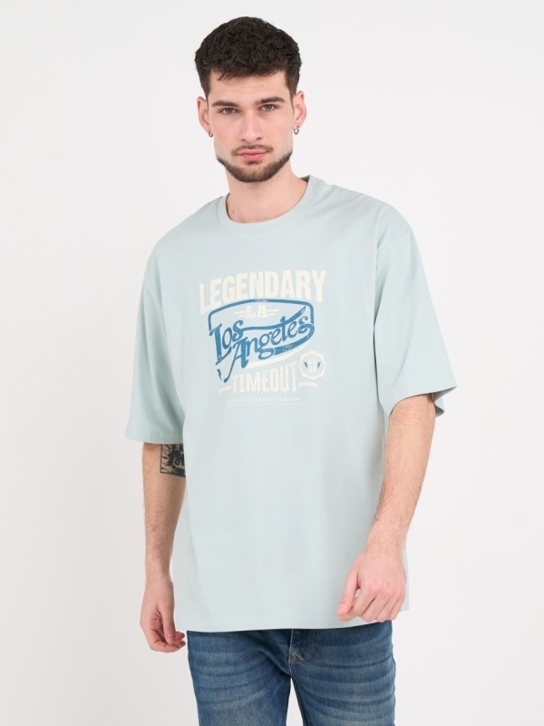 Timeout - Tricou barbat cu maneca scurta si imprimeu grafic - Img 8