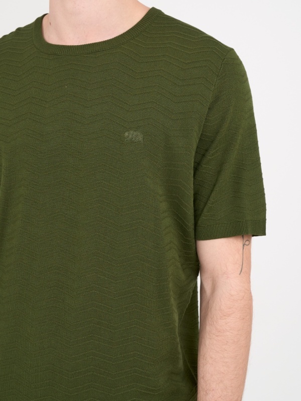 Timeout - Tricou barbat de culoare uniforma si detalii - Img 4