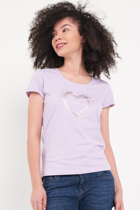 Timeout - Tricou dama cu imprimeu inima