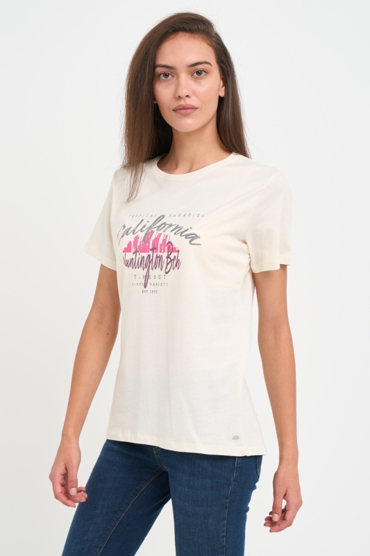 Timeout - Tricou dama cu imprimeu text grafic