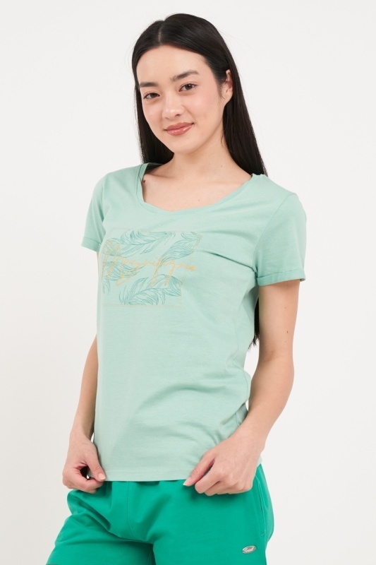 Timeout - Tricou dama cu maneca scurta si imprimeu grafic - Img 5