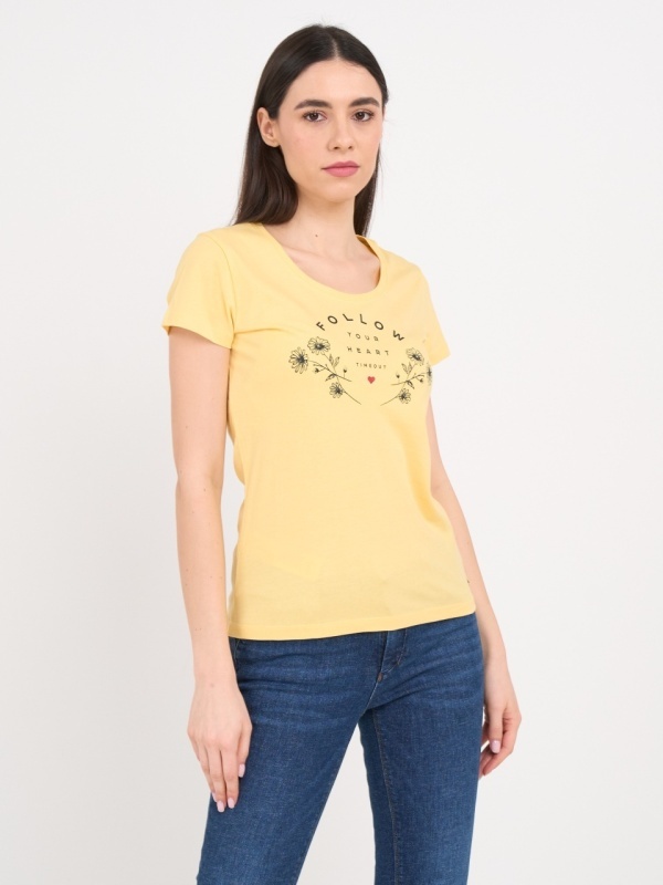 Timeout - Tricou dama cu maneca scurta si imprimeu text - Img 6