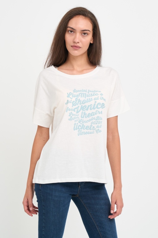 Timeout - Tricou dama cu maneca scurta si text grafic - Img 5