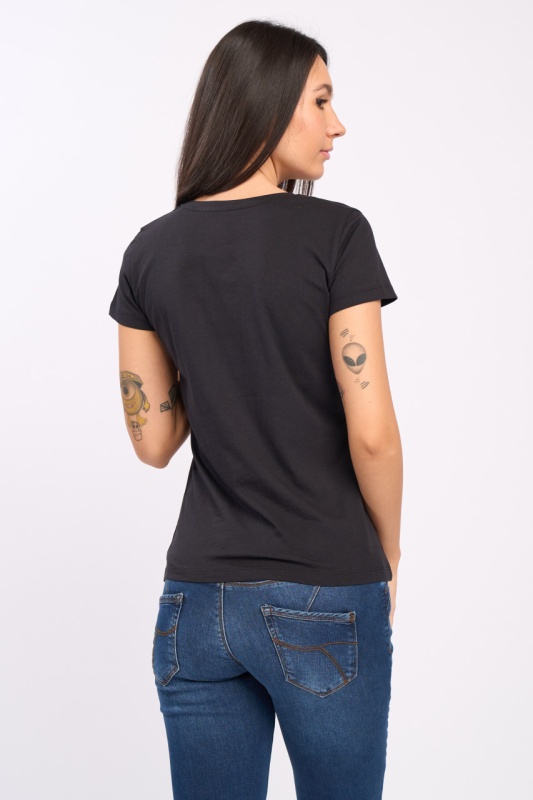 Timeout - Tricou dama maneca scurta cu model floral - Img 3