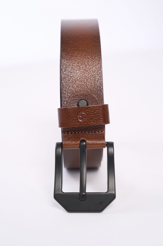 Kenvelo - Curea barbat din piele cu logo aplicat - Img 2