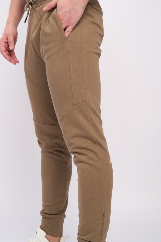 Kenvelo - Pantaloni sport barbat de culoare uniforma cu logo aplicat - Img 2