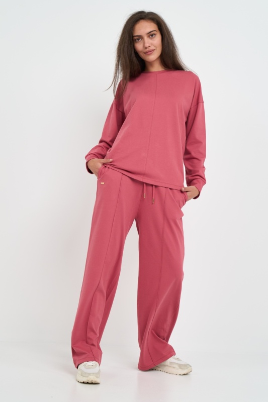 Kenvelo - Pantaloni sport dama lejeri de culoare uniforma - Img 6