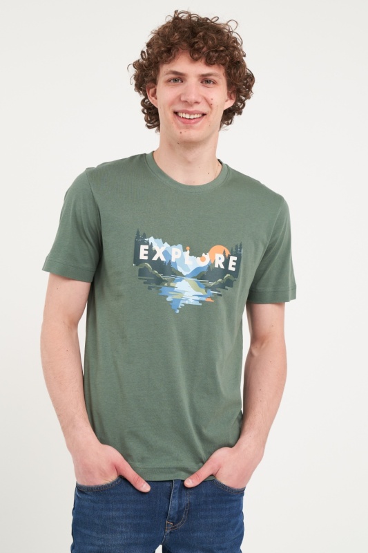 Kenvelo - Tricou barbat cu imprimeu