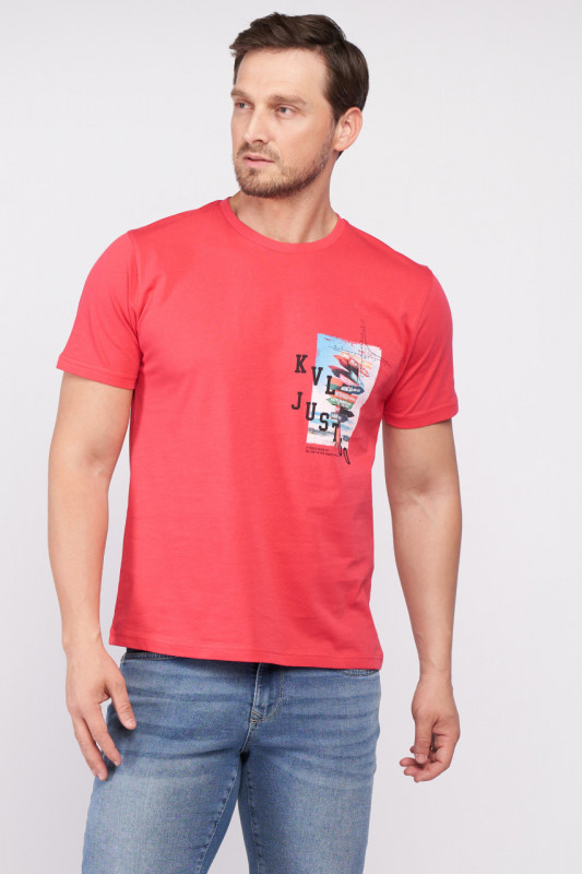 Kenvelo - Tricou barbat din bumbac cu imprimeu