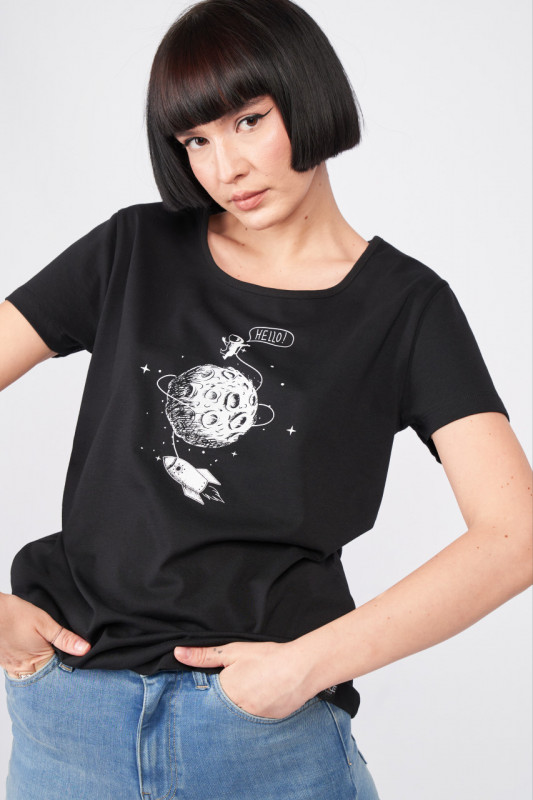 Kenvelo - Tricou dama cu imprimeu astronaut