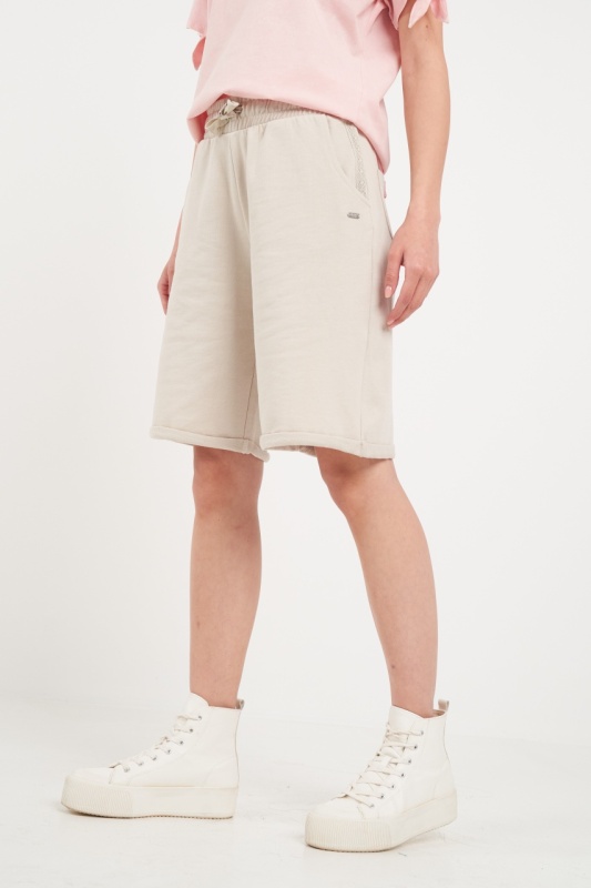 Lee Cooper - Bermude dama sport de culoare uniforma - Img 5