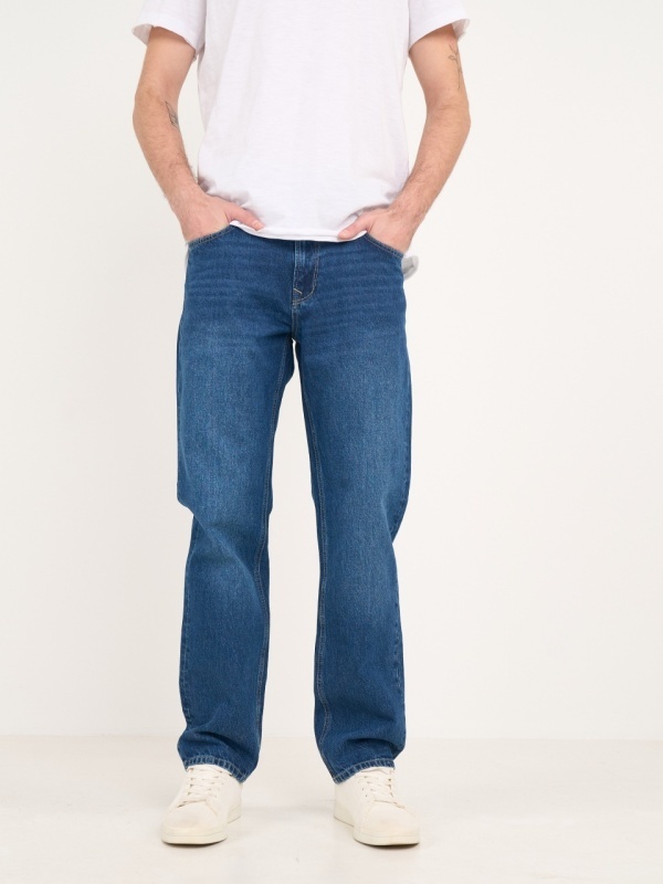 Lee Cooper - Blugi barbat regular cu aspect usor decolorat - Img 5