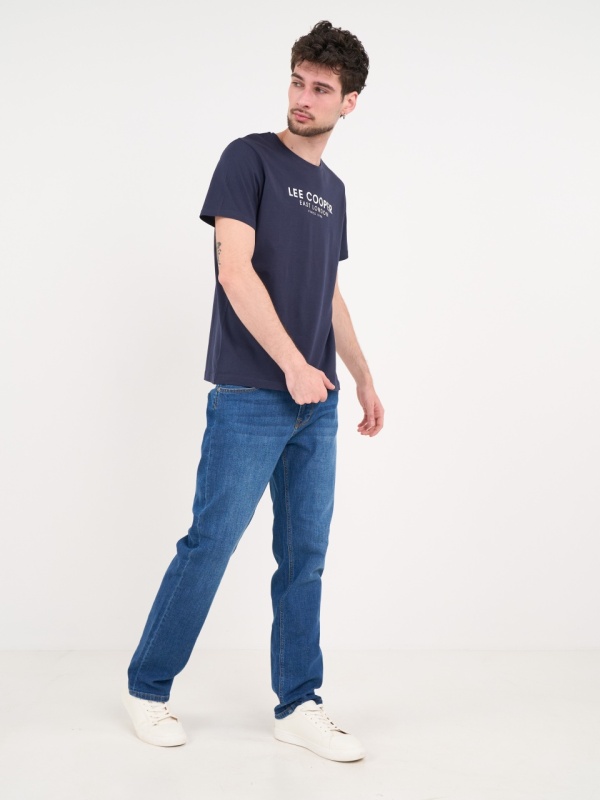 Lee Cooper - Blugi barbat regular cu aspect usor decolorat - Img 10