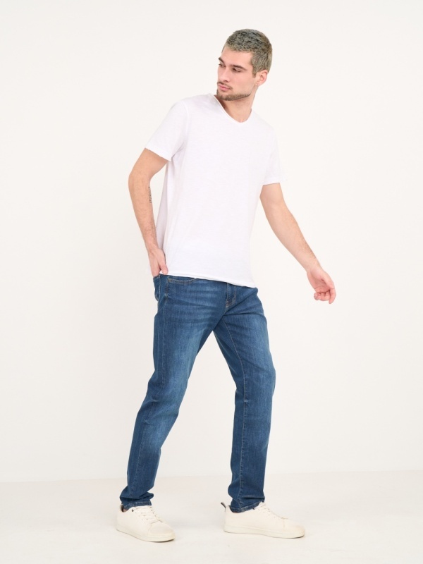 Lee Cooper - Blugi barbat slim cu aspect decolorat - Img 8