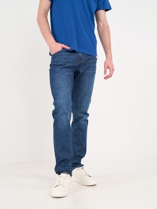 Lee Cooper - Blugi barbat slim cu aspect usor decolorat - Img 7