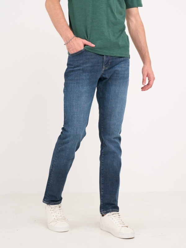 Lee Cooper - Blugi barbat slim cu aspect usor decolorat - Img 10