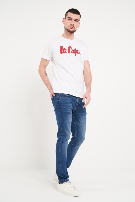 Lee Cooper - Blugi barbat slim cu aspect usor decolorat - Img 4