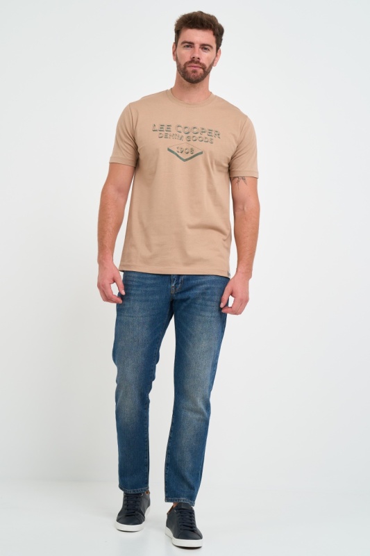 Lee Cooper - Blugi barbat straight aspect usor decolorat - Img 8
