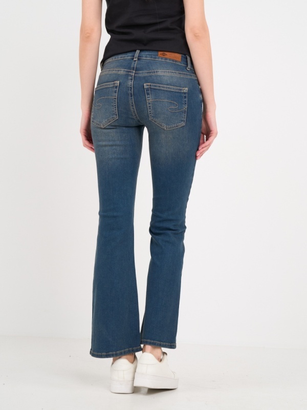 Lee Cooper - Blugi dama bootcut cu aspect decolorat - Img 4