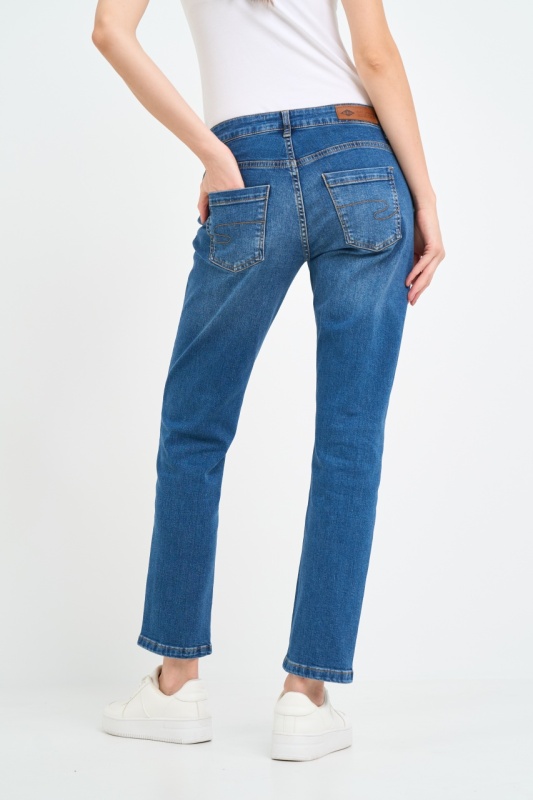 Lee Cooper - Blugi dama boyfriend cu aspect decolorat - Img 5