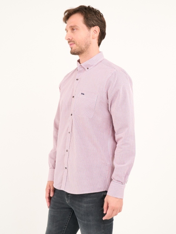Lee Cooper - Camasa barbat cu carouri si detalii logo - Img 5