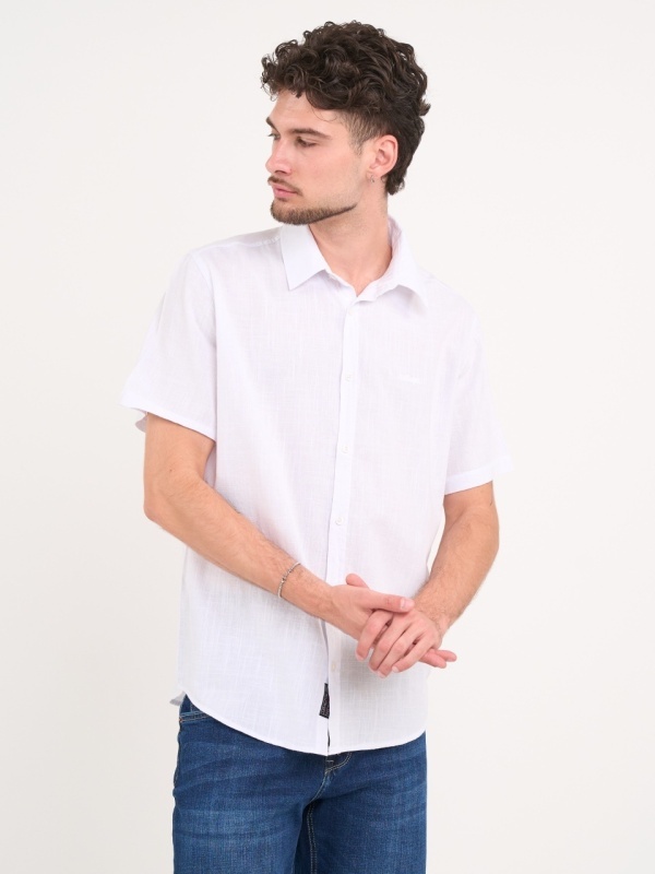 Lee Cooper - Camasa barbat cu maneca scurta regular de culoare uniforma - Img 7