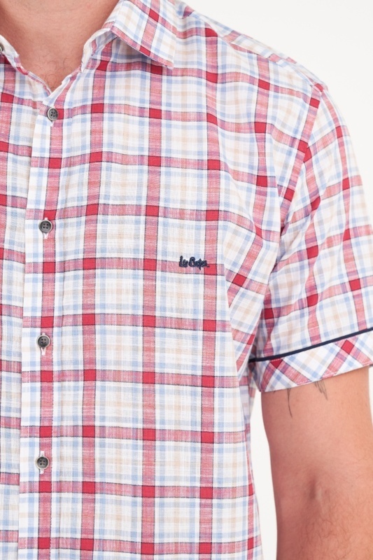 Lee Cooper - Camasa barbat maneca scurta cu model in carouri - Img 2