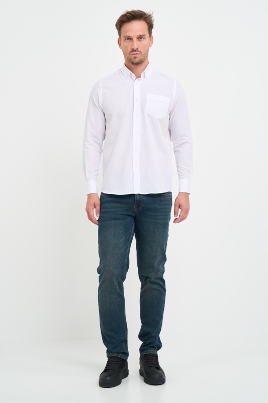 Lee Cooper - Camasa barbat regular cu buzunar aplicat - Img 8