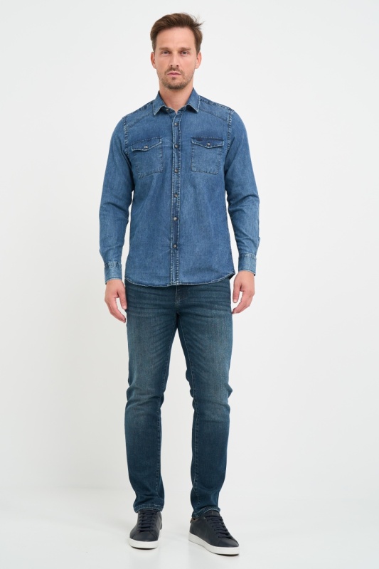 Lee Cooper - Camasa barbat regular cu un buzunar - Img 2