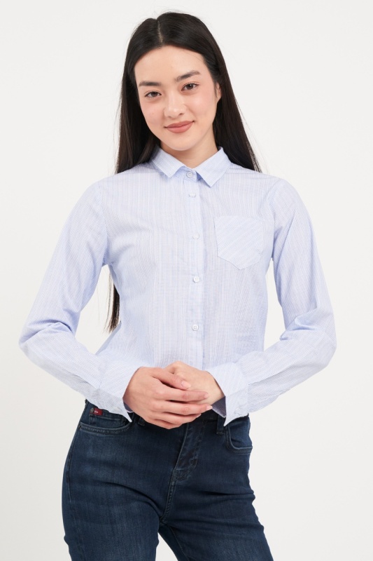 Lee Cooper - Camasa dama tip office cu buzunar aplicat