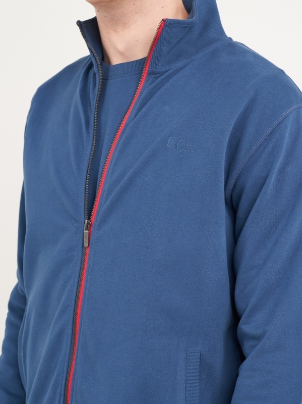 Lee Cooper - Hanorac barbat cu fermoar si logo - Img 3