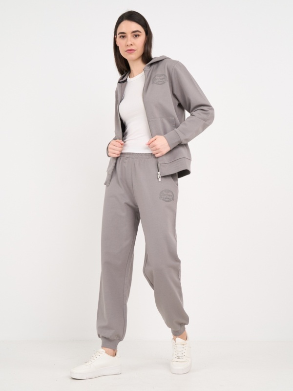 Lee Cooper - Hanorac dama cu fermoar si imprimeu logo - Img 10