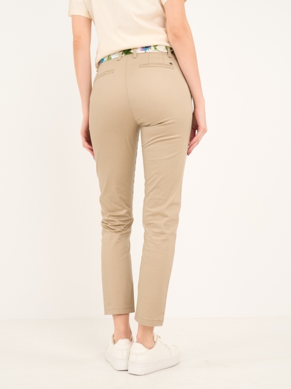 Lee Cooper - Pantaloni lungi dama de culoare uniforma cu detalii - Img 2